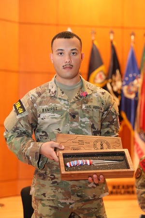 Spc. Adrian Ramirez was named this year's Best Soldier in the North Carolina National Guard Best Warrior Competition.