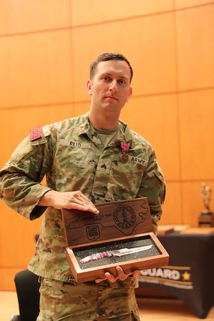 Sgt. Jacob Reid, a 2019 Douglas Byrd High School graduate, was named the Best Noncommissioned Officer in this year's North Carolina National Guard Best Warrior Competition.