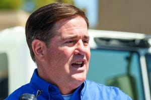 Arizona Gov. Doug Ducey tests positive for COVID-19, will not visit border with Mike Pence Arizona Gov. Doug Ducey tests positive for COVID-19, will not visit border with Mike Pence