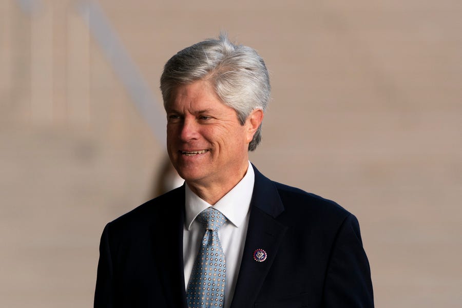 Rep. Jeff Fortenberry, R-Neb., arrives at the federal courthouse in Los Angeles on Wednesday, March 16, 2022.