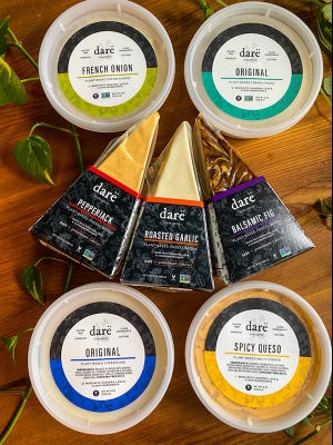 Darë Vegan Cheese is an Asheville company that offers plant-based artisan cheese.