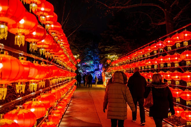 2022년 3월 31일 목요일, 블랭크파크 동물원에서 열리는 야생의 빛 축제가 VIP를 대상으로 열립니다.