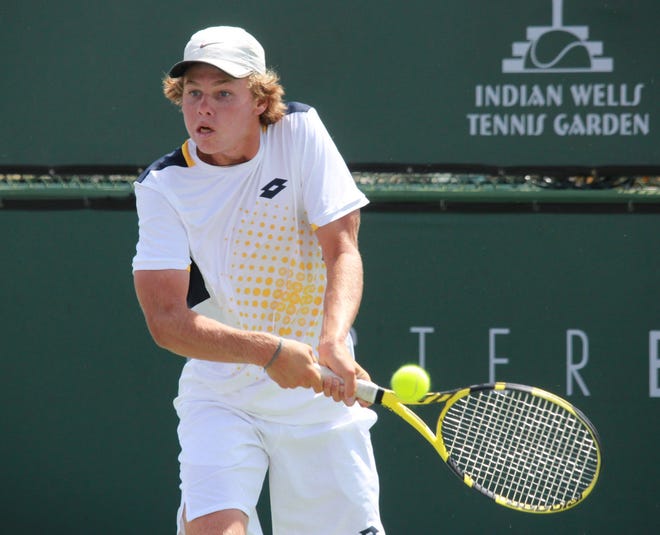 Alex Michelsen won the ITF boys' singles and doubles at the 2022 FILA Easter Bowel at the Indian Wells Tennis Garden.