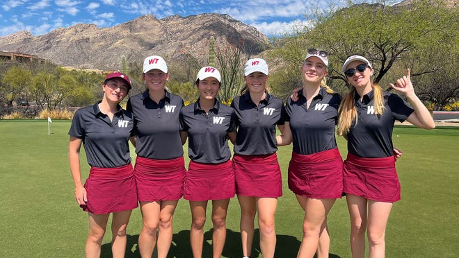 The West Texas A&M women's golf team at the  RJGA Palm Valley Classic in Goodyear, Ariz.