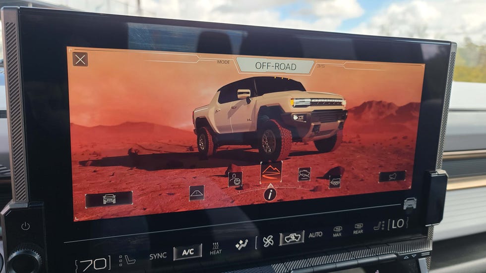 The Unreal game engine provides unreal graphics for the 2022 GMC Hummer EV supertruck.