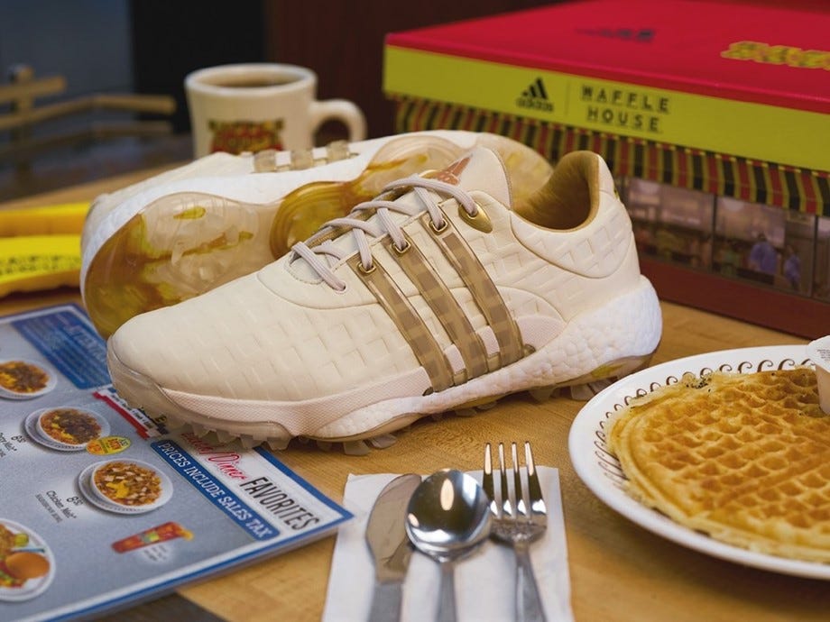 Adidas and Waffle House team up with special Tour360 22 golf shoes for Masters 2022 thumbnail
