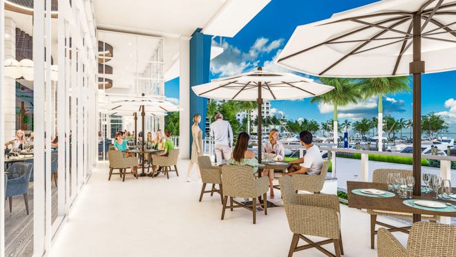 تكيف فني لمطعم David Burke القريب في مجمع Nautilus 220 السكني في ليك بارك.