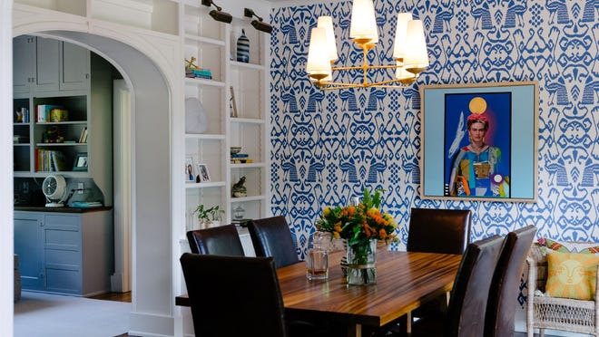 Natalie O Design gives this Colonial in Louisville a worldly makeover