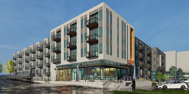 The Riverwest Food Accelerator would use street-level commercial space within a four-story, 91-unit apartment building.
