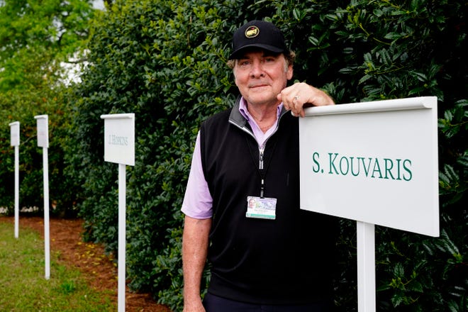Former WJXT sports director Sam Kouvaris was honored by the Augusta National Golf Club on Wednesday for covering 40 Masters tournaments.