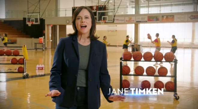U.S. Senate candidate Jane Timken released a statewide campaign ad on March 28 that was filmed at Hoover High School.