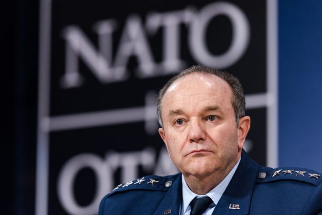 Gen. Philip Breedlove at NATO headquarters in Brussels in 2015. Breedlove assumed command of NATO Allied Operations in May 2013, retiring  in 2016.