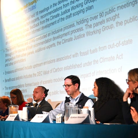 At the New York State Climate Action Council's fir