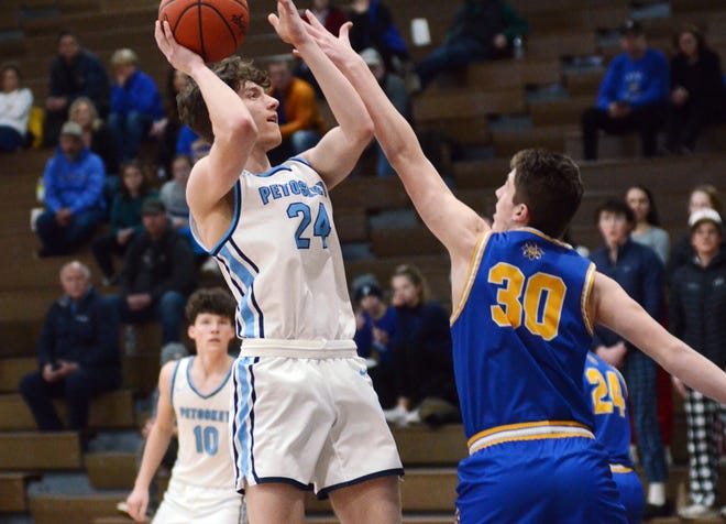 Petoskey's Brady Ewing closed out his senior season on the court in dominant fashion and now officially closes his career as a second team AP All-State player.