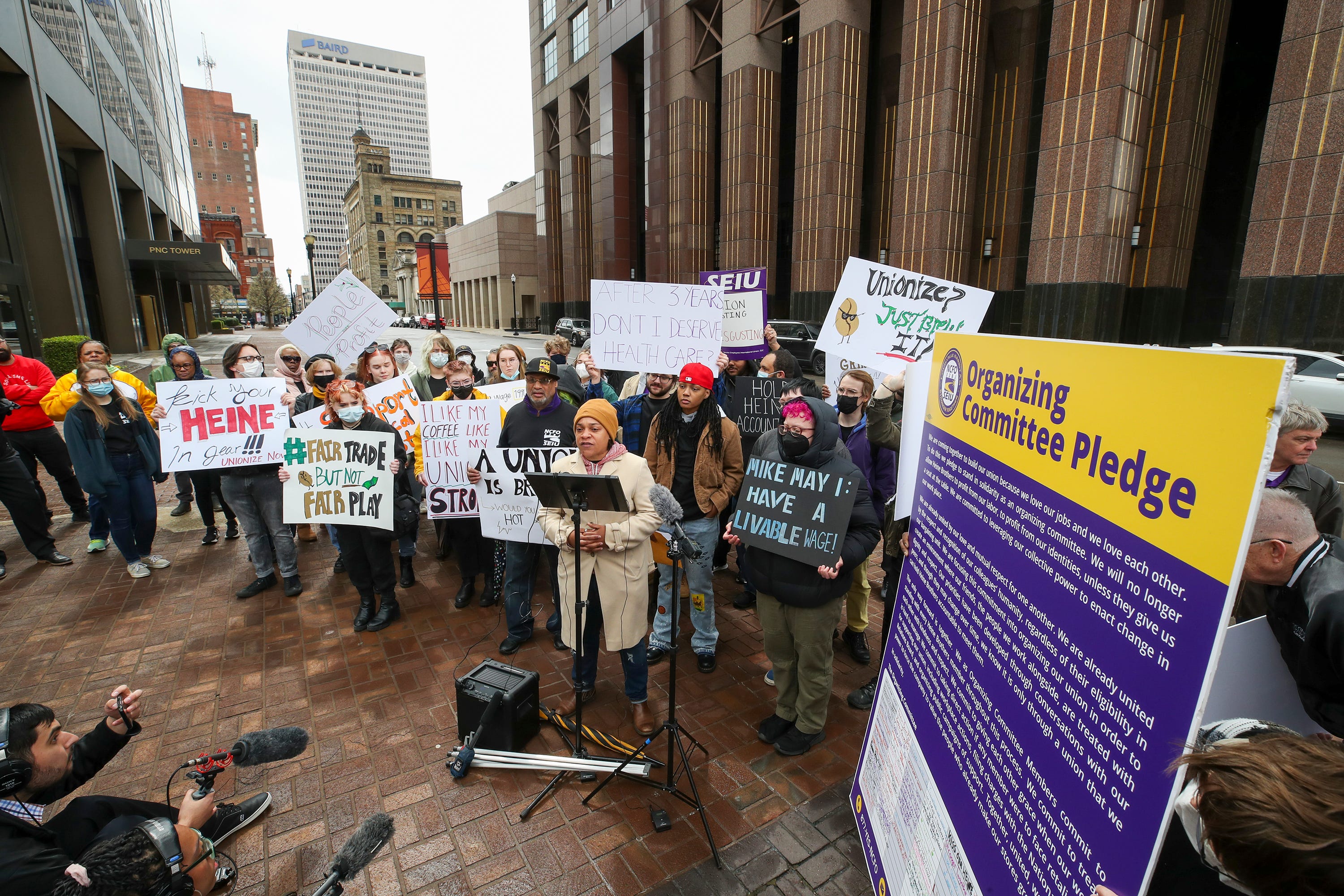 Heine Brothers' Coffee union Louisville organizers share stories