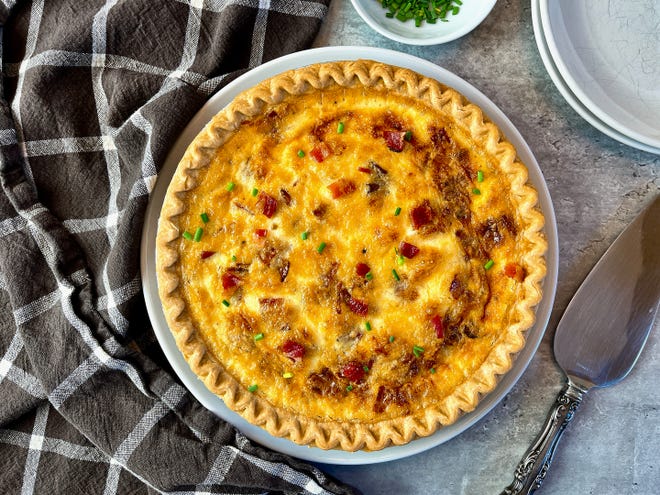 Quiche does double duty as a brunch and dinner pleaser.