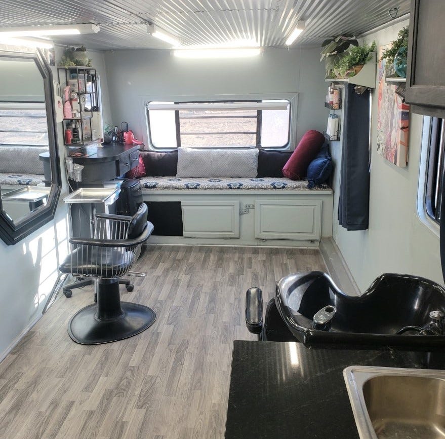 Mobile hair salon travels around Salina and Saline County Mobile hair salon travels around Salina and Saline County