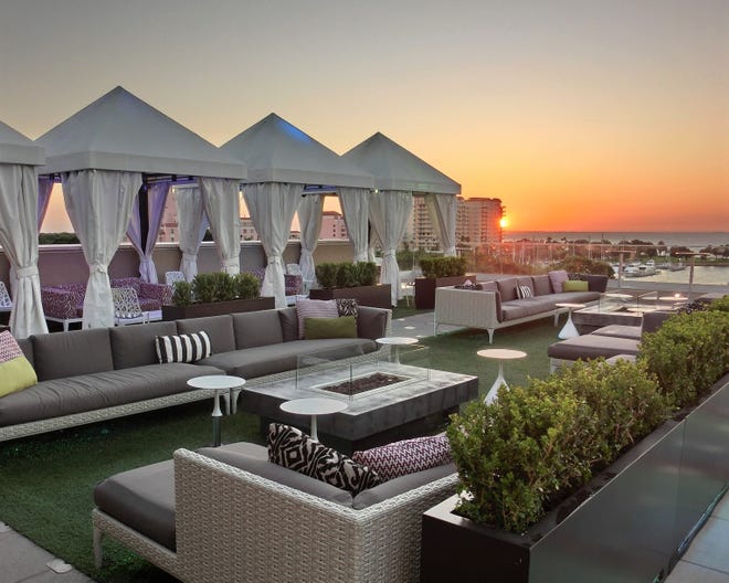 The Birchwood Canopy rooftop bar is in downtown St. Petersburg.