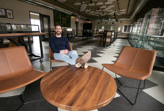The WellFlower dispensary co-owner Trent McCurran styled his soon-to-open cannabis facility, shown Thursday, April 7, 2022, after the decor of his home.