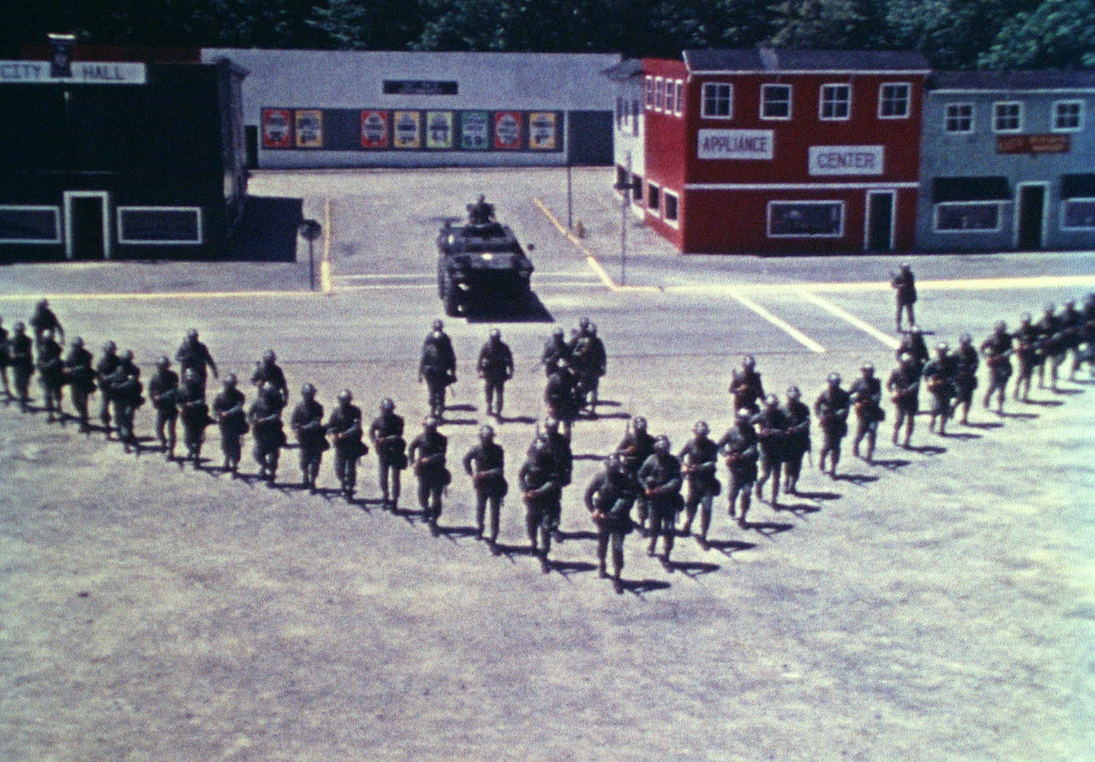 The documentary "Riotsville, USA" looks back on the late 1960s efforts by the U.S. Army and police to train to battle civil unrest by using a "model town" as a training ground.
