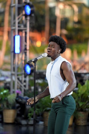 Salisbury native Jeremiah 'Jay' Copeland sings The Jackson 5's 'I Want You Back' on episode 10 of 'American Idol' at Disney's Aulani Resort in Hawaii on Sunday.