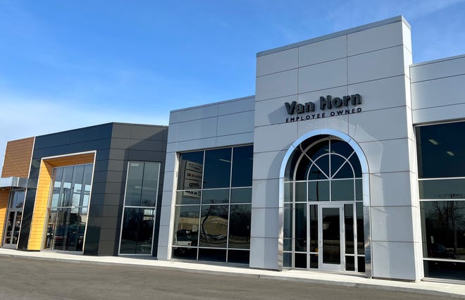 Exterior of the remodeled and expanded Van Horn Chrysler Dodge Jeep RAM FIAT in Plymouth.