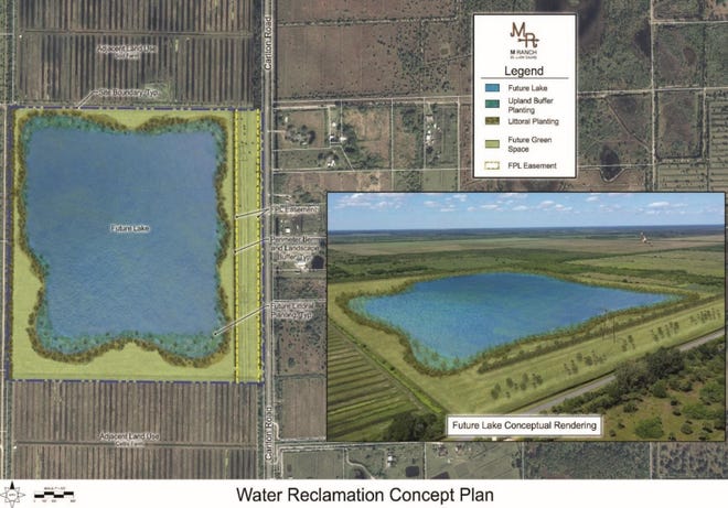 M Ranch's coquina rock mine will operate for seven to 10 years before its converted into a water reclamation project.