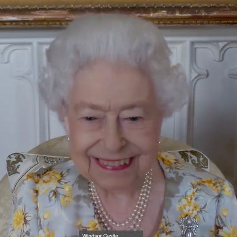 Queen Elizabeth II speaks to NHS Key workers via v