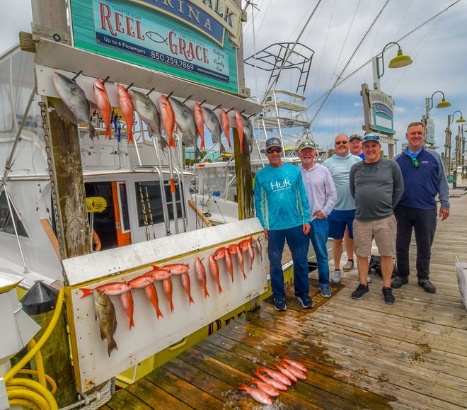 Anglers fishing aboard the Reel Grace with Capt. Cliff Atwell came in with a good catch of mingo, triggerfish and a scamp from a recent trip.