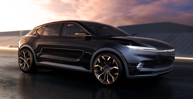 Chrysler's Airflow concept vehicle is based on the STLA Large platform.