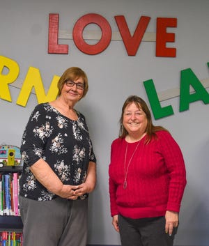 Judy Peters, left, Ottawa County Family Advocacy Center Program coordinator and Executive Director Connie Roe head the center’s GRANDlove program that offers personal and practical support for kinship families.