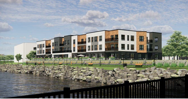 A rendering of the Riverlife Condos, which will be constructed along the riverfront at 920 N. First St. in Wausau.
