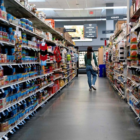 At a grocery store in Washington, D.C., on April 1