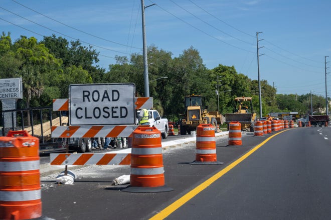 Road construction is underway along highway 27 in Leesburg. [Cindy Peterson/Correspondent]