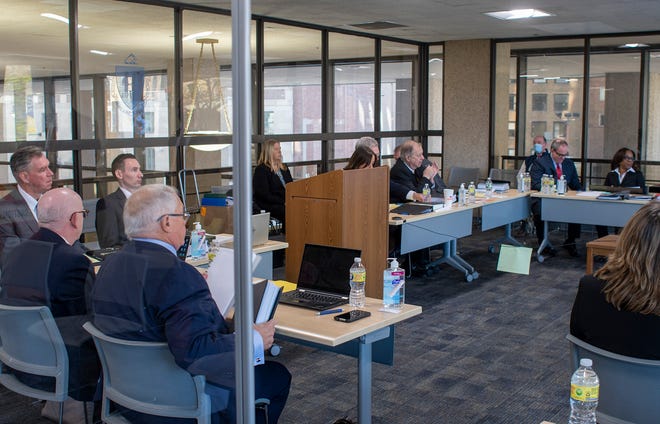 BOSTON - A State Ethics Commission hearing begins in Boston Wednesday, April 13, 2022.