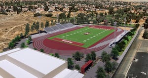 Victor Valley College plans to construct a nearly 4,000 seat stadium and multi-use educational center along Mojave Fish Hatchery Road on its lower campus in Victorville.