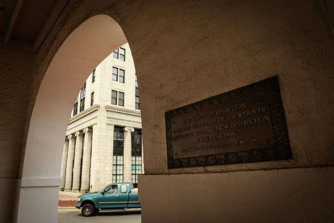 Fencing around the Market House, which surrounded it for nearly two years, has been taken down and pedestrians can once again walk around the structure's first floor, Thursday, April 14, 2022.