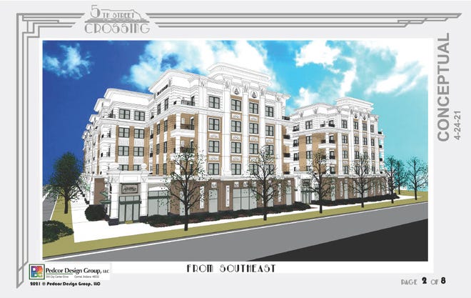 A conceptual rendering of the Concourse project by Pedcor in Carmel.