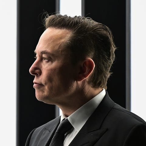 Elon Musk, Tesla CEO, attends the opening of the T