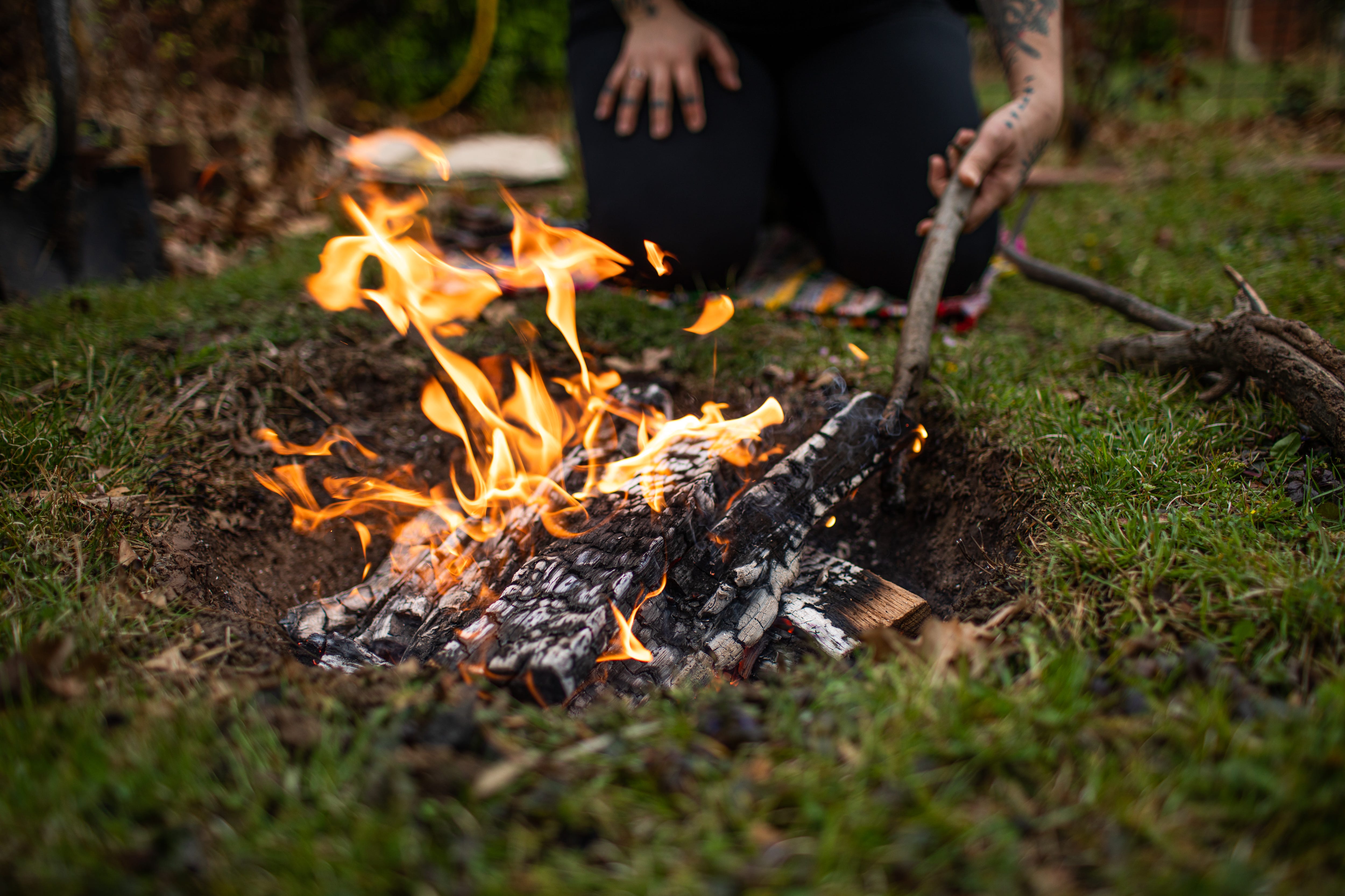 A fire pit