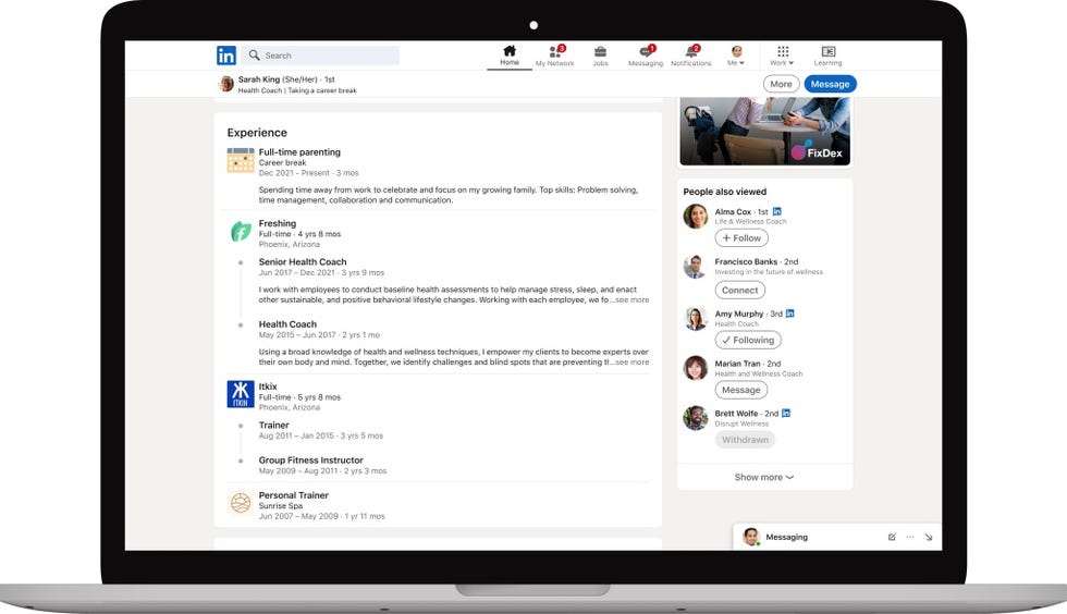 LInkedIn now recognizes full-time parenting, caregiving and other career breaks and makes it easy to note them in your resume.
