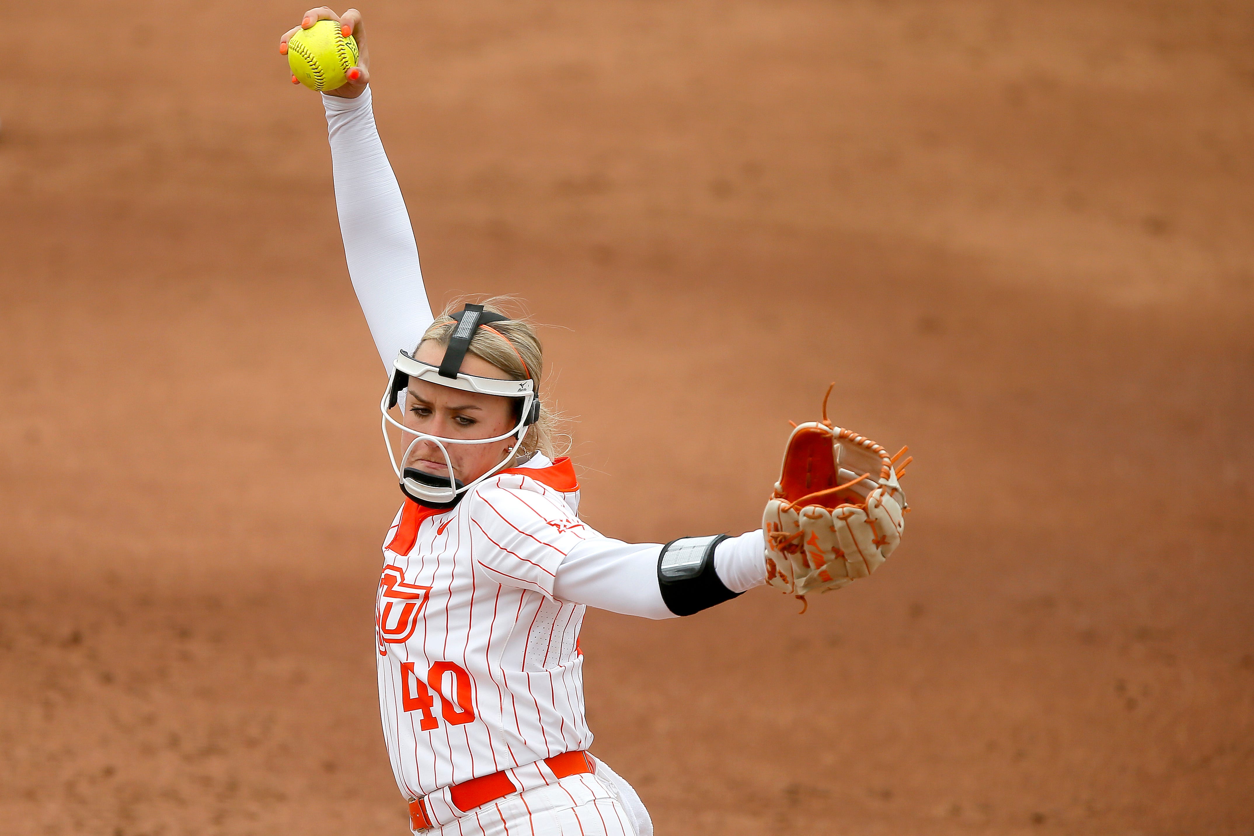 Oklahoma State vs Texas softball Miranda Elish dominates, exits early