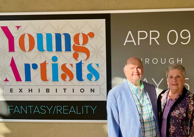 Young Artists Exhibition sponsors Jim and Carol Egan at Artists Center at the Galen.