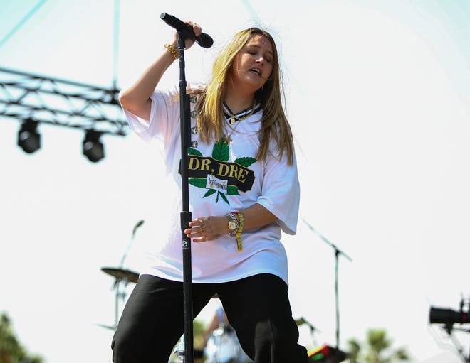 Chelsea Cutler performs at the Coachella Valley Music and Arts Festival in Indio, Calif., on April 16, 2022.
