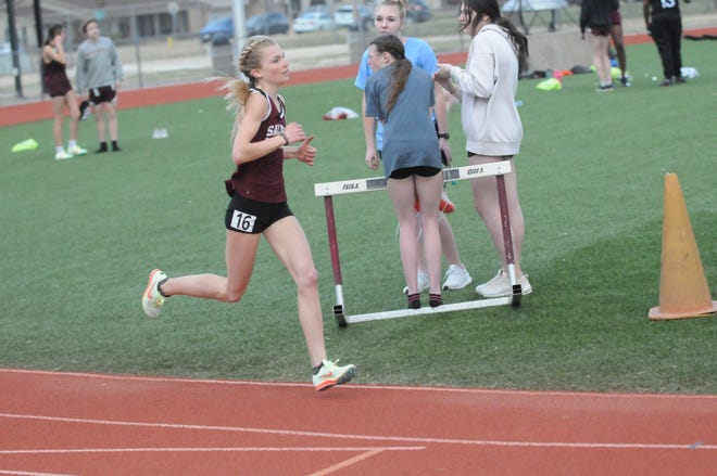 Salina Central freshman Katelyn Rupe has broken two school records in the 1,600 and 3,200-meter runs. She broke the 3,200 in the Saline County Invitational on March 29, 2022 and the 1,600 record on April 15, 2022.