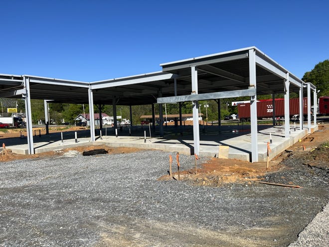 A new urgent care is being constructed where El Patron Mexican Restaurant once stood in Cherryville.