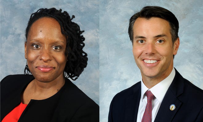 State Rep. Attica Scott (left) and state Sen. Morgan McGarvey are vying for the Democratic nomination for Congress in Kentucky's 3rd District.