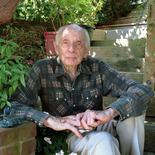 A poem by former U.S. Poet Laureate and Worcester native Stanley Kunitz, who died in 2006, will be among the words read April 22 at TidePool Books.