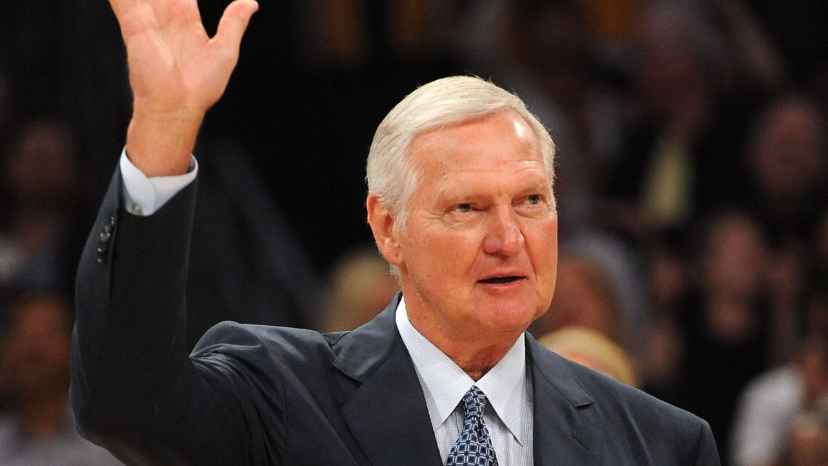 Jerry West, seen here during a 2012 Lakers game, has demanded a retraction for his portrayal on the HBO show "Winning Time."