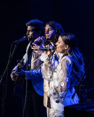 Formerly based in South Bend, Season 21 winners of "The Voice" Girl Named Tom — siblings Caleb, left, Joshua and Bekah Liechty — return to the area to perform July 28, 2022, at the Elkhart County 4-H Fair in Goshen.
